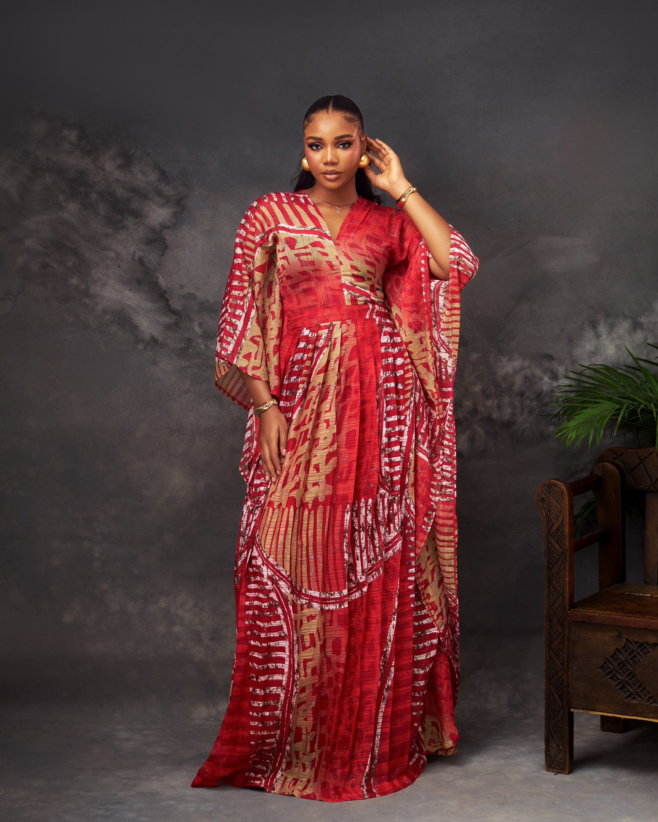 Aoife Dress in chiffon by CONCU BY CM — Nigerian fashion Lagos, sizes 8–22