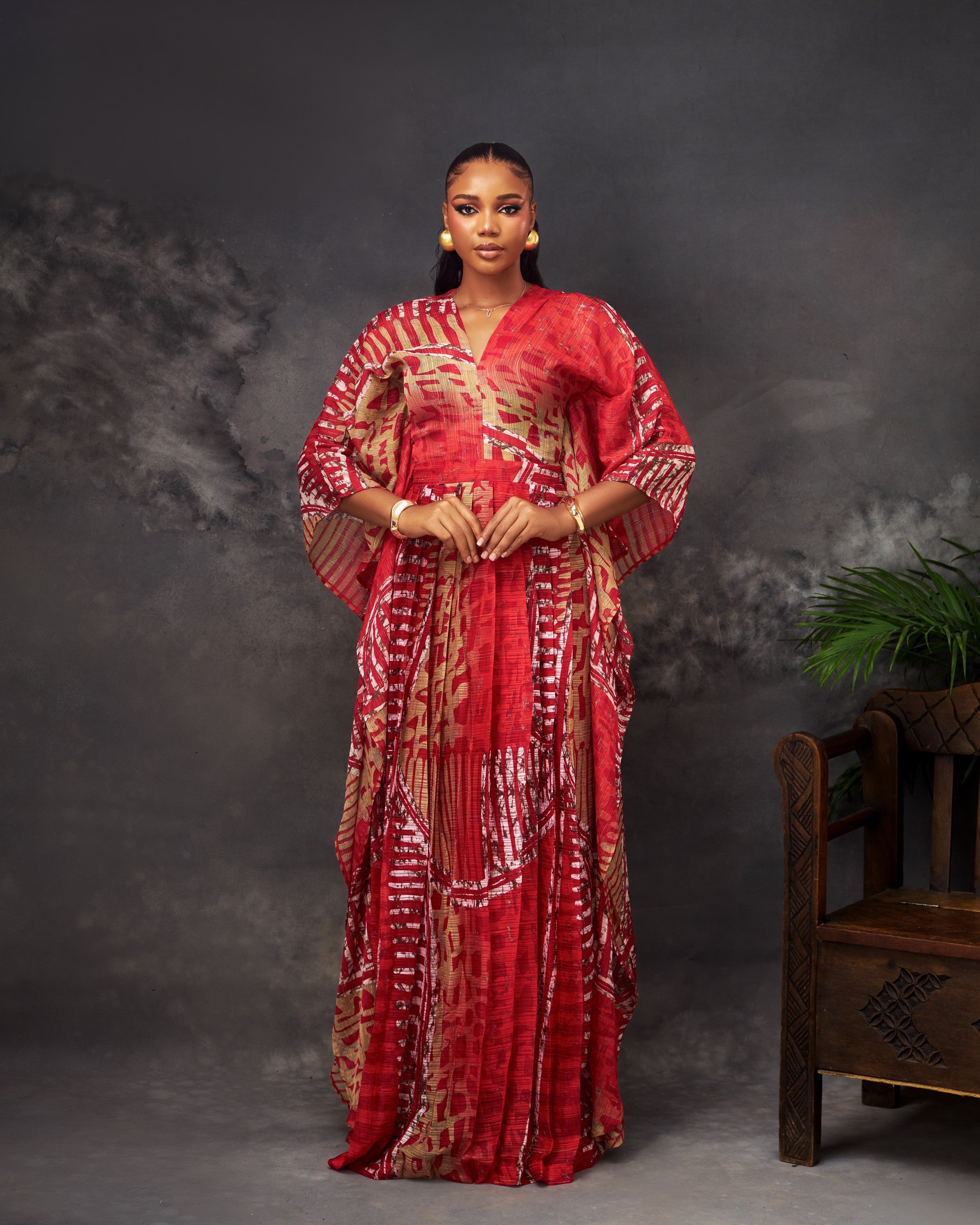Aoife Dress in chiffon by CONCU BY CM — Nigerian fashion Lagos, sizes 8–22