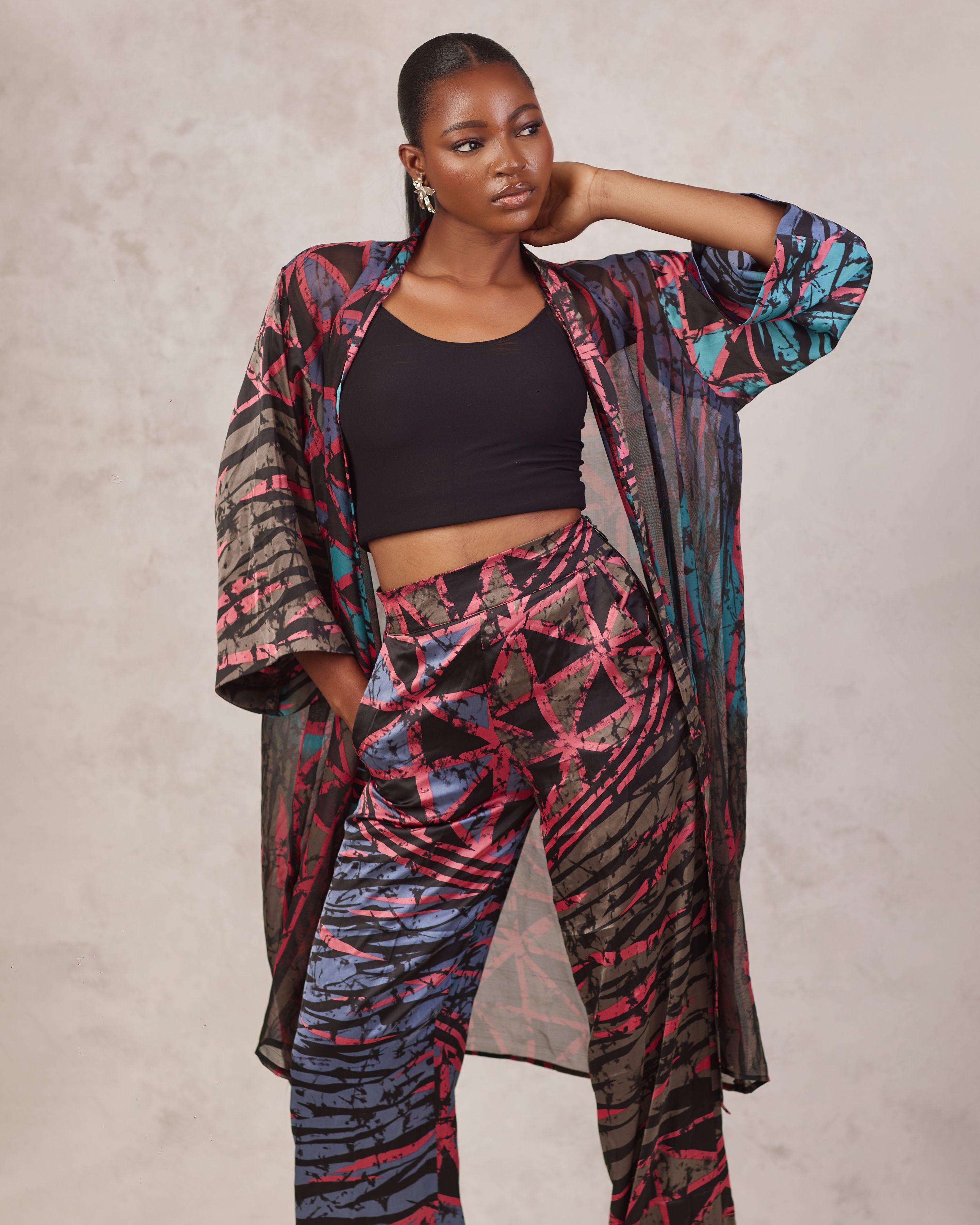 IRIS KIMONO SET