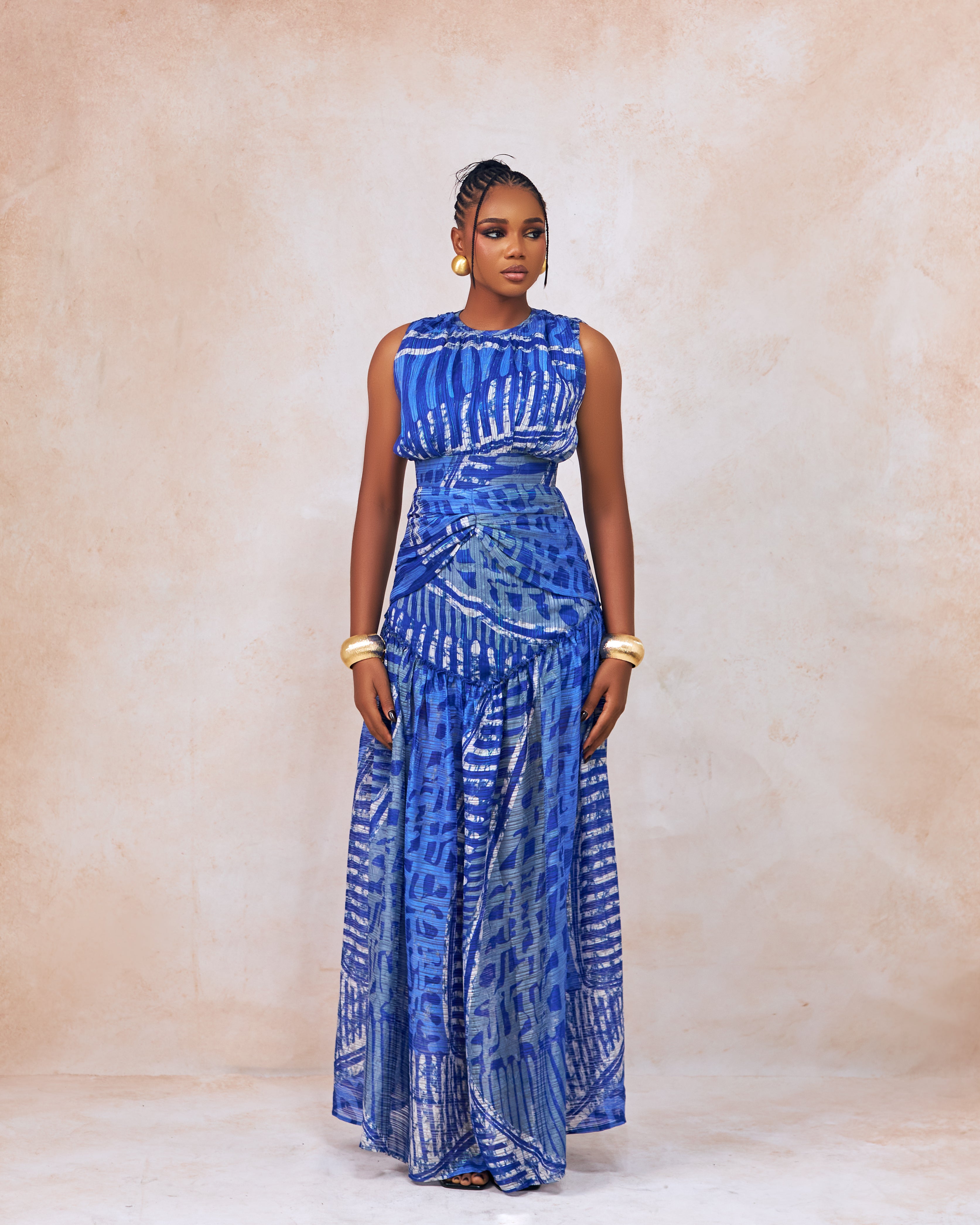 Viva Dress in chiffon by CONCU BY CM — Nigerian fashion Lagos, sizes 8–22