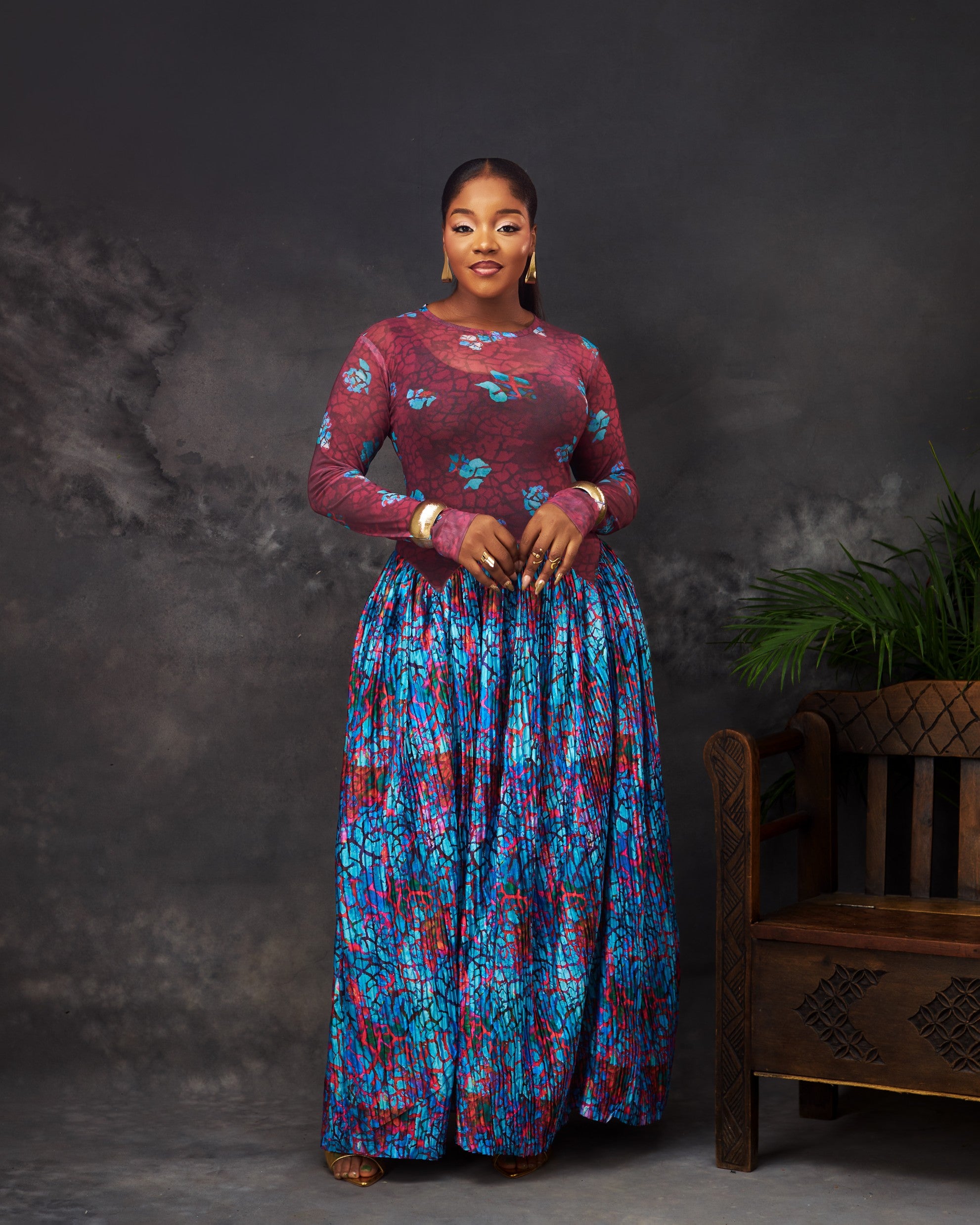Cielo Mesh Dress in mesh by CONCU BY CM — contemporary Nigerian fashion Lagos, sizes 8–22