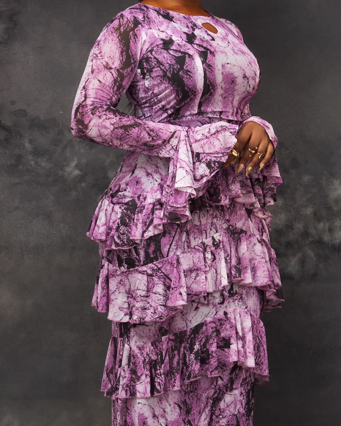 Ify Dress in mesh by CONCU BY CM — contemporary Nigerian fashion Lagos, sizes 8–22