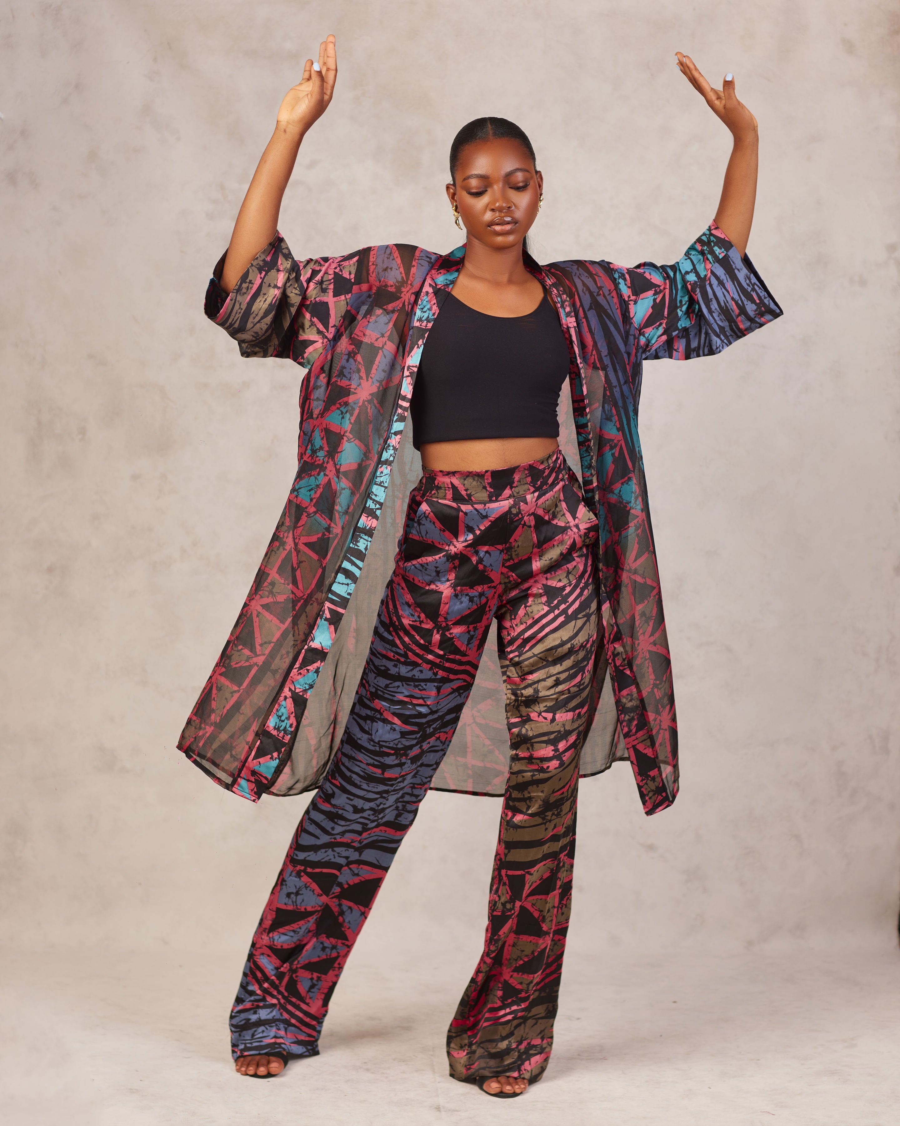 IRIS KIMONO SET