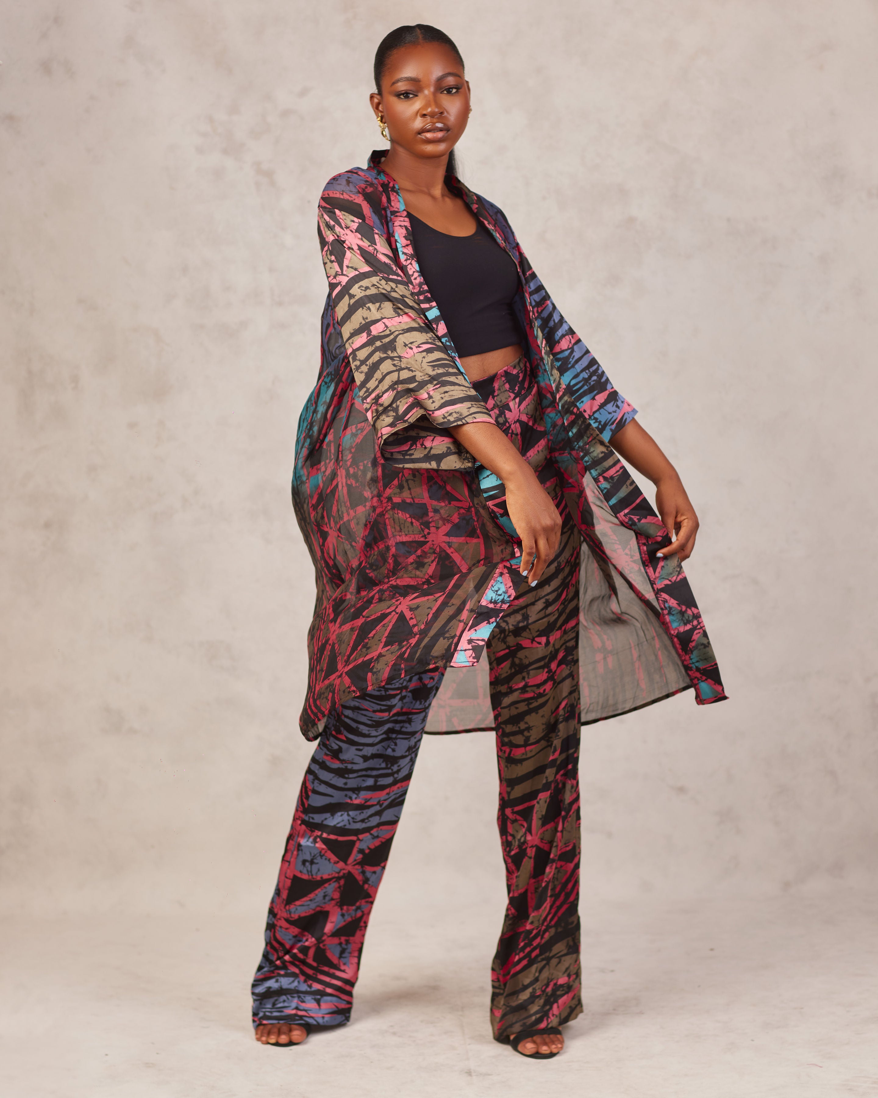 IRIS KIMONO SET