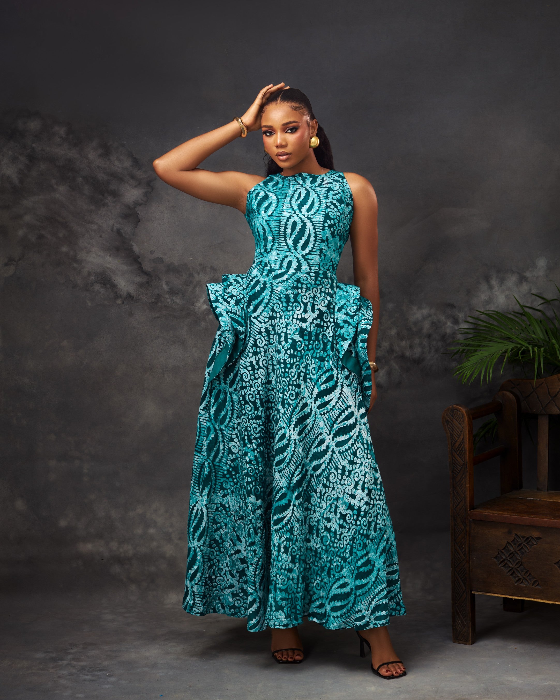 Isi Dress | Adire Dress Nigerian Fashion | CONCU BY CM