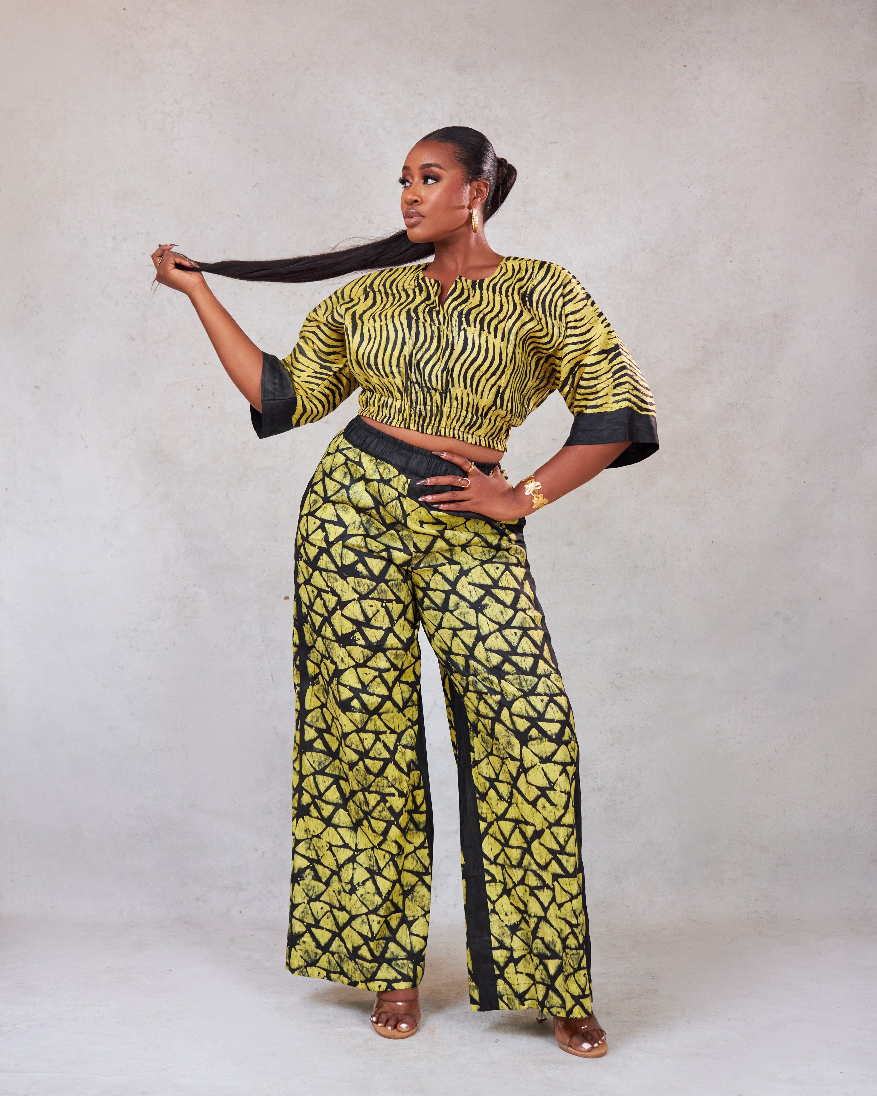 Magie Trouser Set (adire)