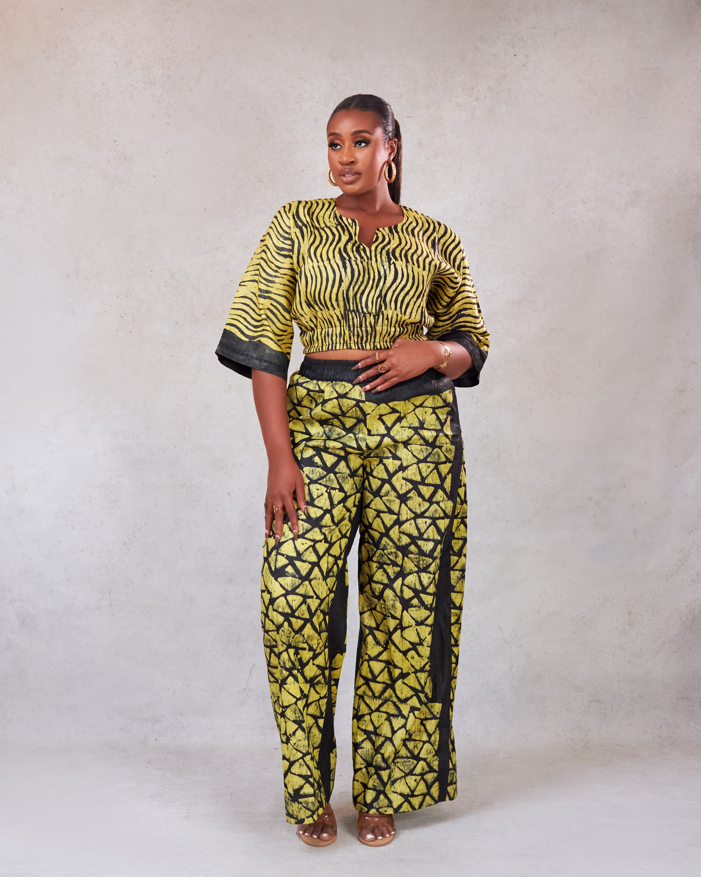 Magie Trouser Set (adire)