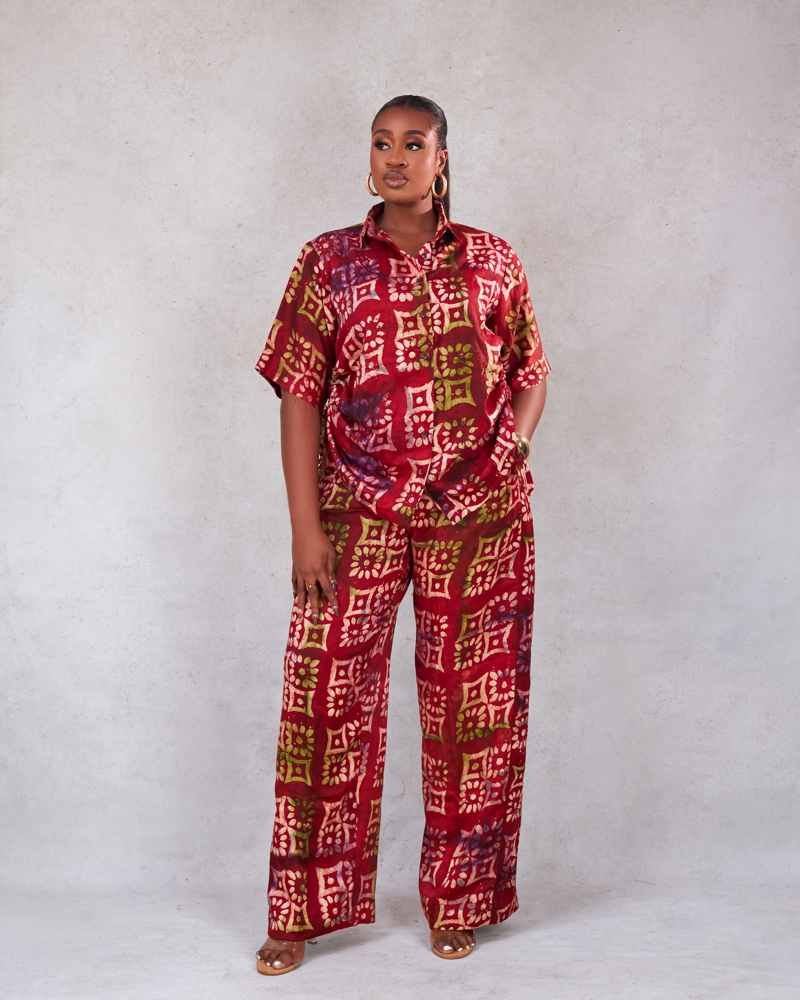 Ray Trouser Set (Adire)